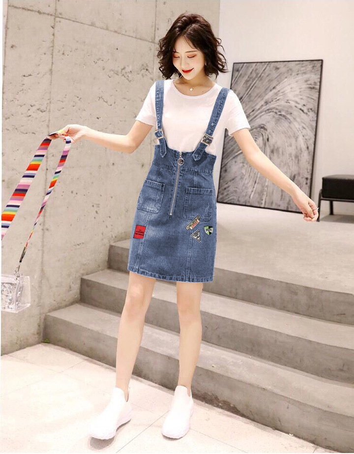YẾM JEAN DÂY GÀI PHỐI DÂY KÉO